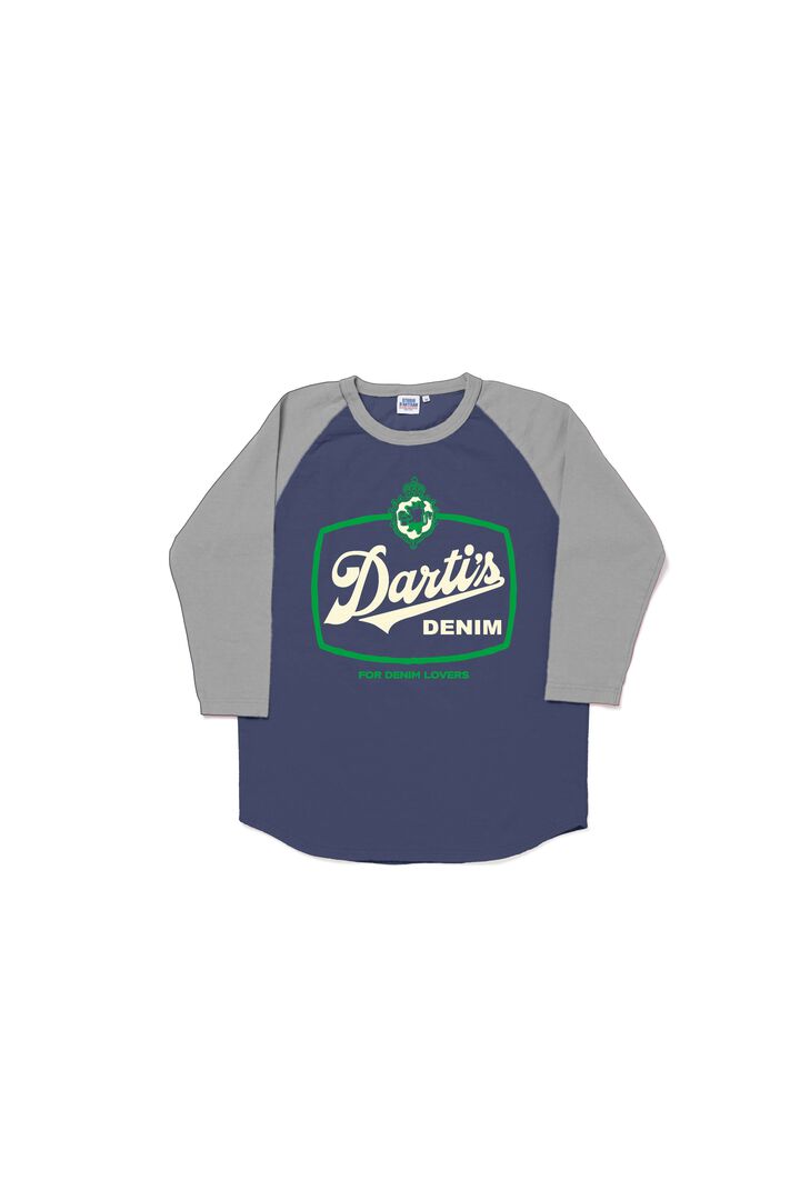 8229A Print Raglan 3/4  Sleeve T-shirts,, medium