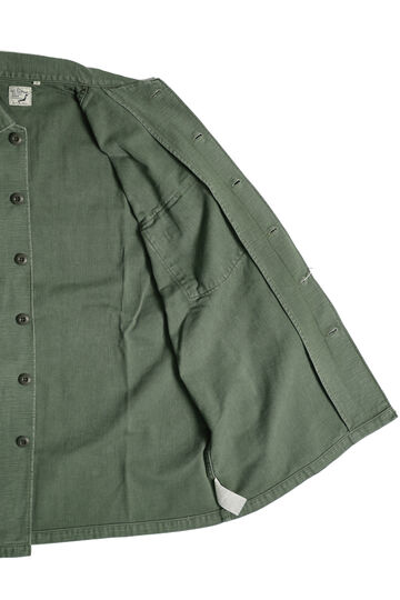 03-8045-216 US ARMY FATIGUE SHIRT USED WASH,GREEN USED, small image number 2