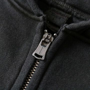 BR-3010PG  "STANDARD" COZUN ZIP HOODIE PIGMENT DYE (BLACK),BLACK, small image number 3