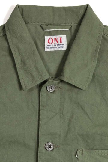 ONI03501-SVC 9.5oz Selvage Chino Coverall,KHAKI BEIGE, small image number 7