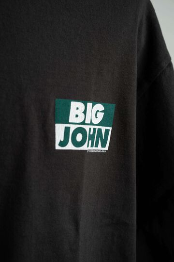 MTE002 ROUND BODY BIG JOHN LOGO T-SHIRT,CHARCOAL, small image number 8