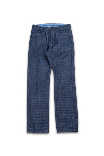 GZ-EDTR Embossed Denim Trouser,CHECK, small image number 2