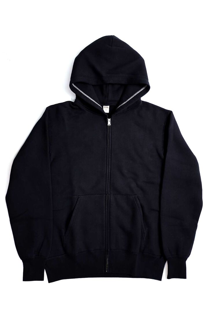 BARNS BR-3010 "STANDARD" COZUN ZIP SWEAT PARKA,S.BK, medium image number 0