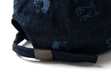 D7565 All-Over Pattern Denim Cap,DENIM, small image number 3