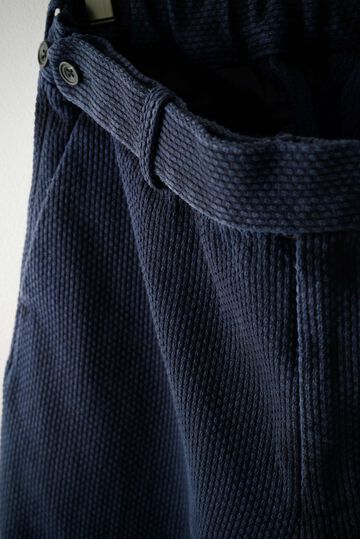 244PT06 Sashiko / Side Seamless Slacks (SUMI+INDIGO),SUMI + INDIGO, small image number 4