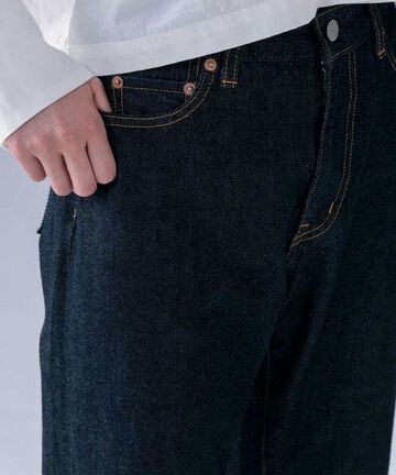 STJE1102 12OZ CROPPED JEANS【WOMEN'S】,INDIGO, small image number 3