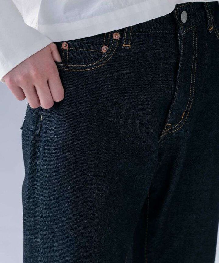 STJE1102 12OZ CROPPED JEANS【WOMEN'S】,INDIGO, medium image number 3