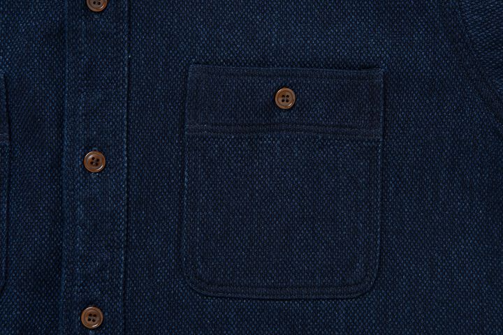5713 Heavy Weight Sashiko Shirts,LIGHT INDIGO, medium image number 9