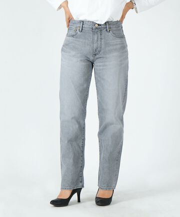 UP121103 STRAIGHT JADE / 12OZ SELVIC DENIM-23-GRAY,GRAY, small image number 0