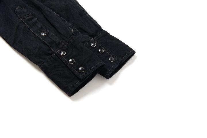 SP-124 8oz 45th AMAMI DOROZOME x INDIGO Denim Shirts,DARK BROWN, medium image number 6