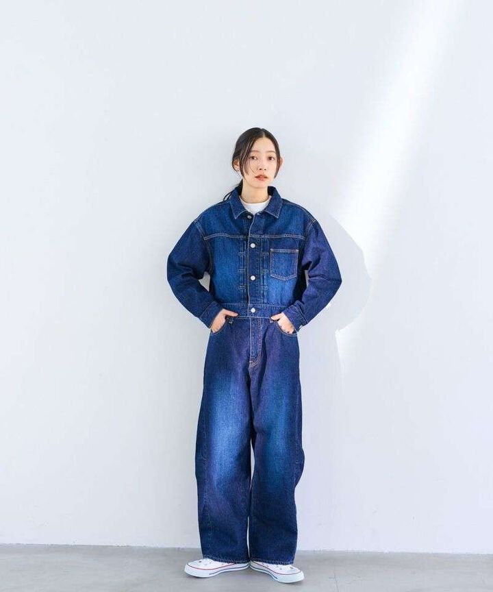 STPT6003 11.5oz PANEL JEANS【WOMEN'S】,LIGHT INDIGO, medium image number 9