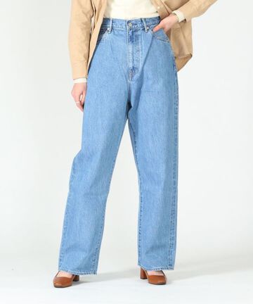 UP127305 High Waist Straight Bardot / 12oz Selvedge Denim-BLU-24,BLU, small image number 7