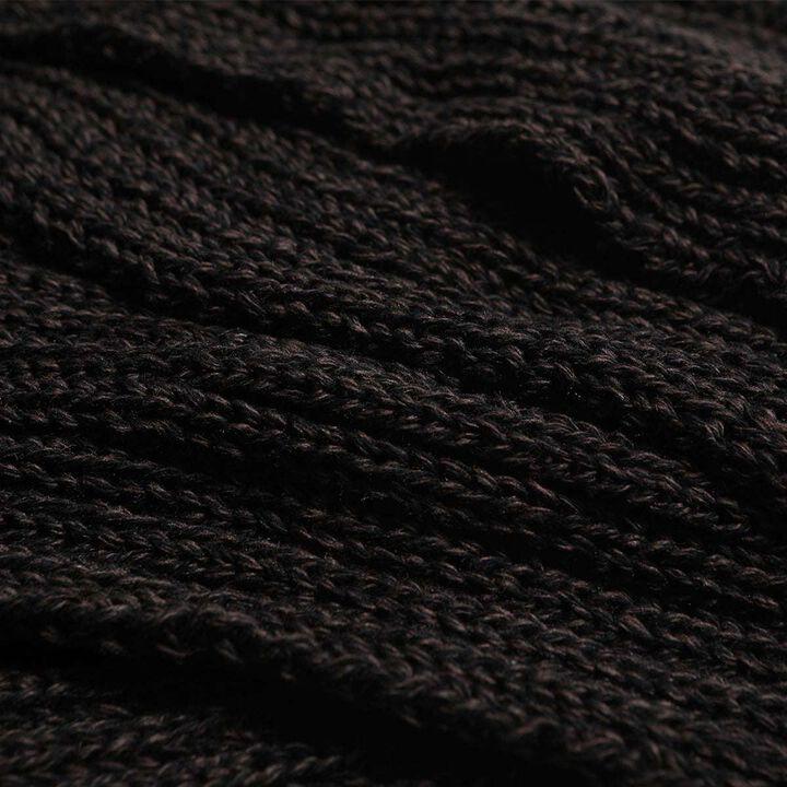 TR24AW-801 Low Gauge Knit Muff (BLACK, BROWN, GRAY),BROWN, medium image number 4