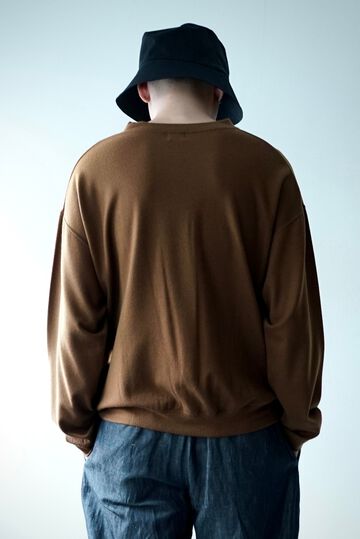 【CAPERTICA】Super140s Washable Wool / MN-Sweat(CAMEL),CAMEL, small image number 3