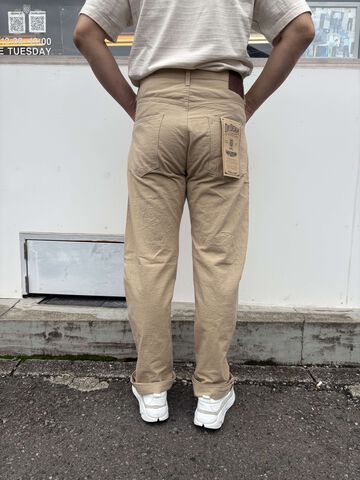 ONI266-8SVCBE 8oz Selvedge Chambray Beige Relax Straight,, small image number 3