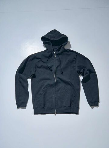 SWS-TW02 15.7oz Jersey Zip Hoodie (BLACK, WHITE),BLACK, small image number 0