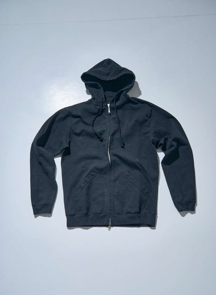 SWS-TW02 15.7oz Jersey Zip Hoodie (BLACK, WHITE),, medium