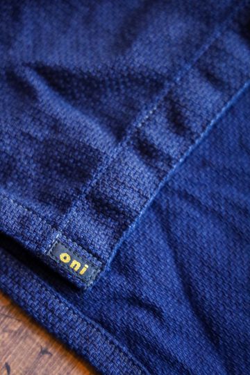 ONI-02100-ID Sashiko-like Indigo x Indigo Dobby Shirt Jacket-38,, small image number 11