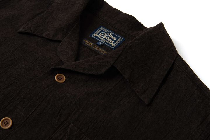 5739 Amami Mud Short-Sleeve Shirts,BROWN, medium image number 4