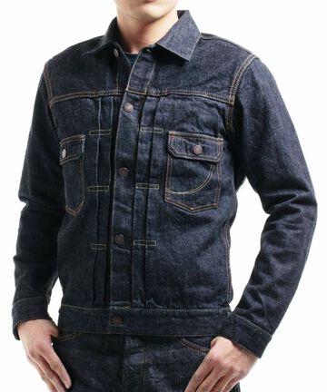 MJ2103 14.7oz double pocket jacket-One Washed-44,, small image number 0