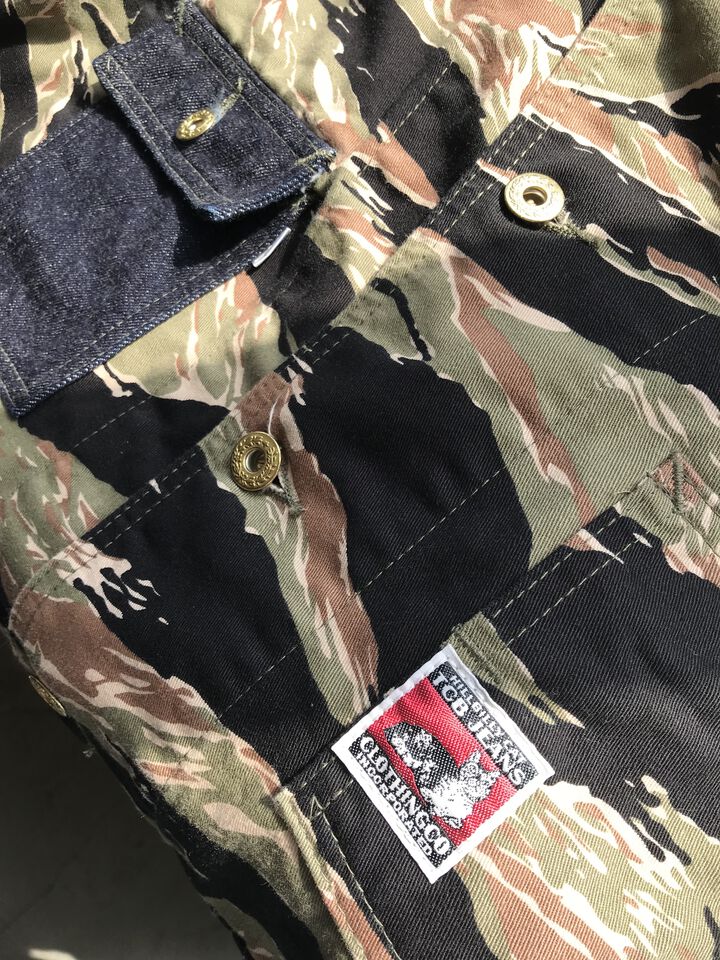 TCBCHRJKT TCB JEANS x DENIMIO Tiger Camo Chore Jacket,, medium image number 4