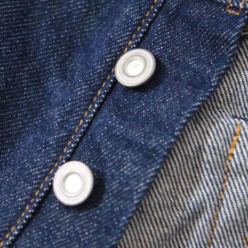 120A 14.0oz Plain Selvedge Denim Button Fly Jeans Line2 Straight,, small image number 5