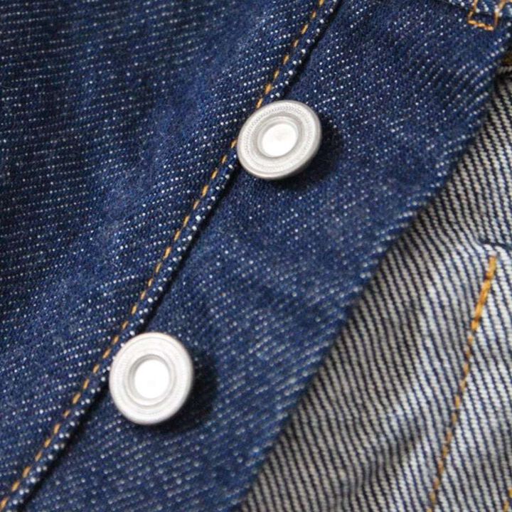 120A 14.0oz Plain Selvedge Denim Button Fly Jeans Line2 Straight,, medium image number 5