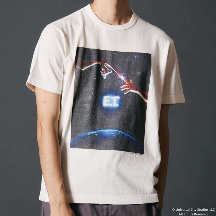 BR-25177 “STANDARD” TSURIAMI Crew Neck Print T-Shirt  E.T.【Special Item】,GRAY, medium image number 11