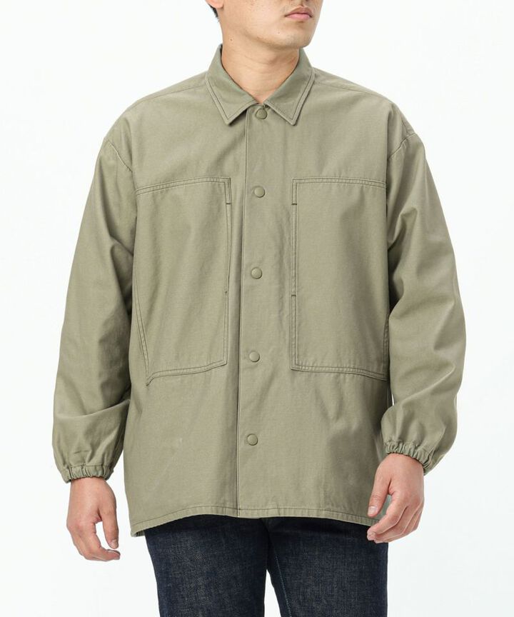 JJK1000M31 M43 VAT DYE BACK SATIN JACKET-OLIVE-XL,OLIVE, medium image number 5