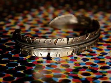 15AO-308 Eternal Feather Bangle -narrow-,, small image number 1