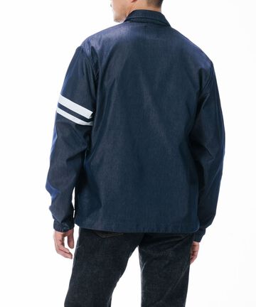 MJK0010M31 GTB NYLON DENIM COACH JACKET-NAVY-S,NAVY, small image number 8
