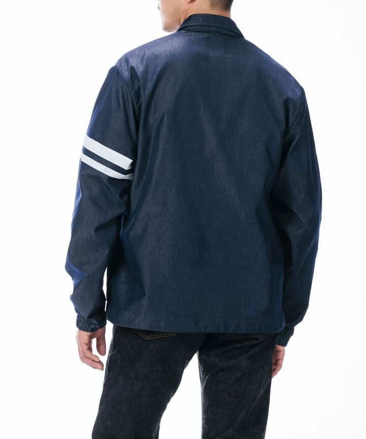 MJK0010M31 GTB NYLON DENIM COACH JACKET-NAVY-S,NAVY, medium image number 8