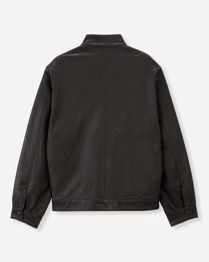 MMOT6321 SMOOTH LEATHER JACKET,BLACK, medium image number 1
