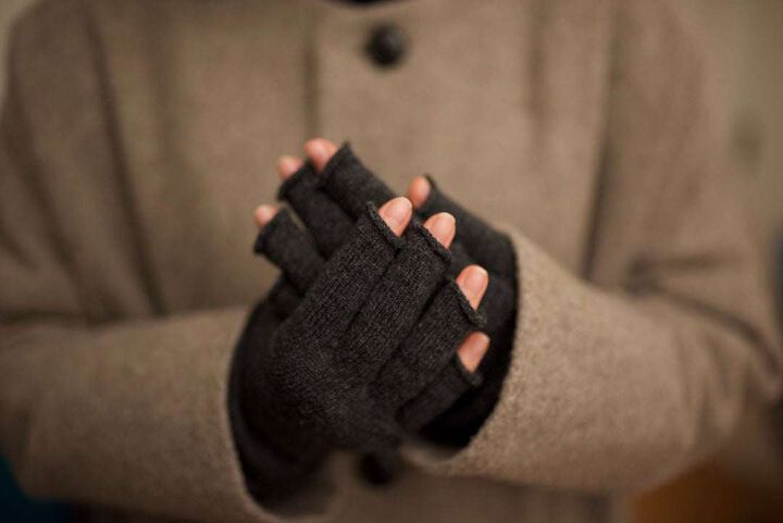 NK0114 Merino Wool 100% Arm Warmers,CHARCOAL, medium image number 0