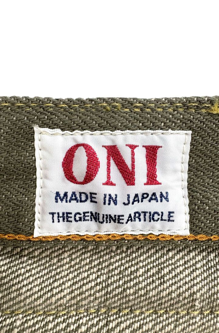 ONI266-OLD18 18oz Olive Denim Relax Straight,, medium image number 9