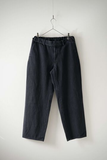 244PT06 Sashiko / Side Seamless Slacks (SUMI+INDIGO),SUMI + INDIGO, small image number 0