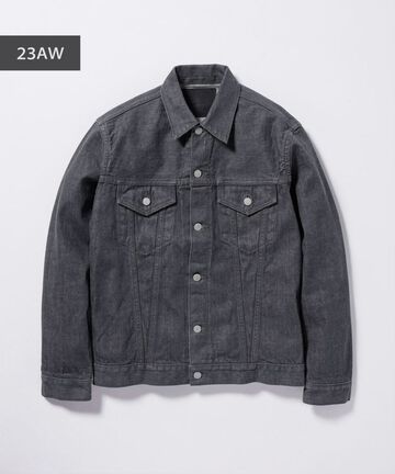 MXOT1101 14oz SELVEDGE GRAY DENIM V-SEAM JACKET -M,GRAY, small image number 0