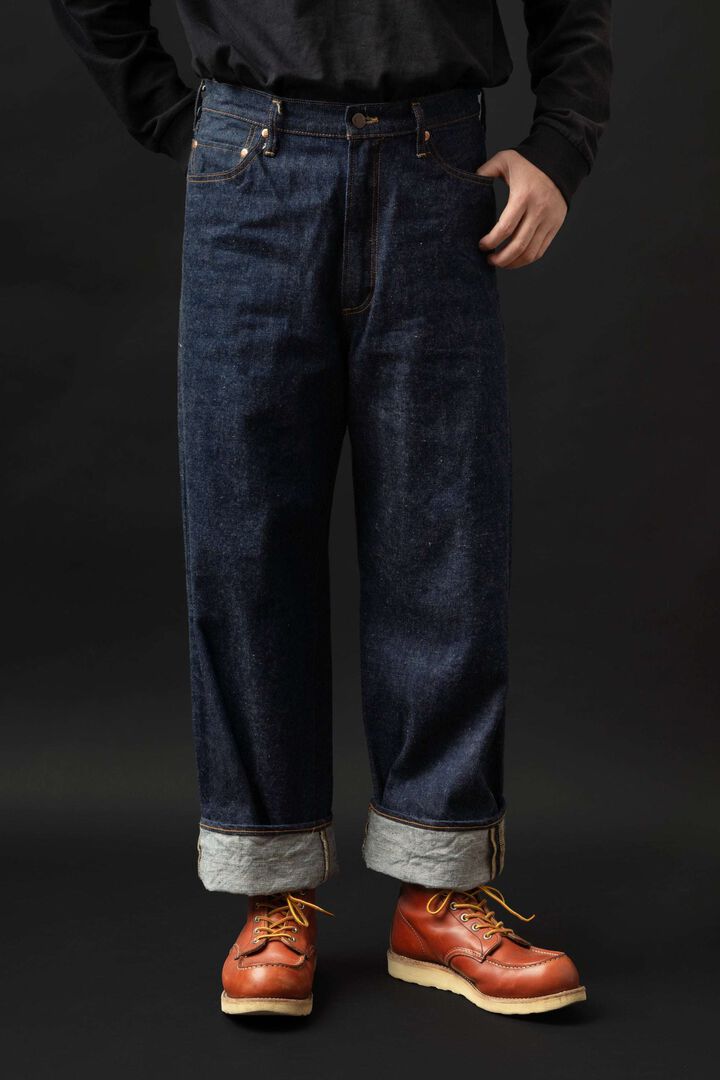S1950R (001R) 13oz ISHIKAWADAI JEANS WIDE,, medium