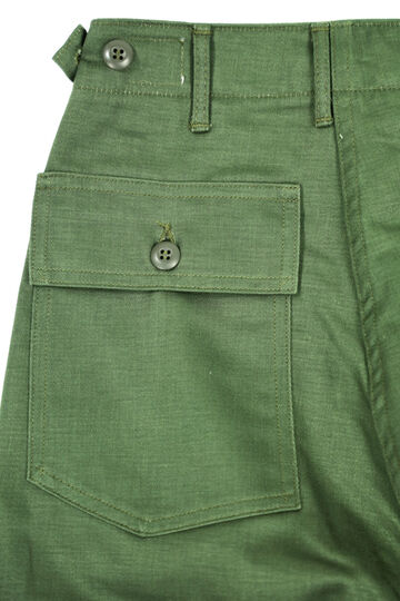 00-5042 HIGH WAIST FATIGUE PANTS 16GREEN-One Wash-2,, small image number 4