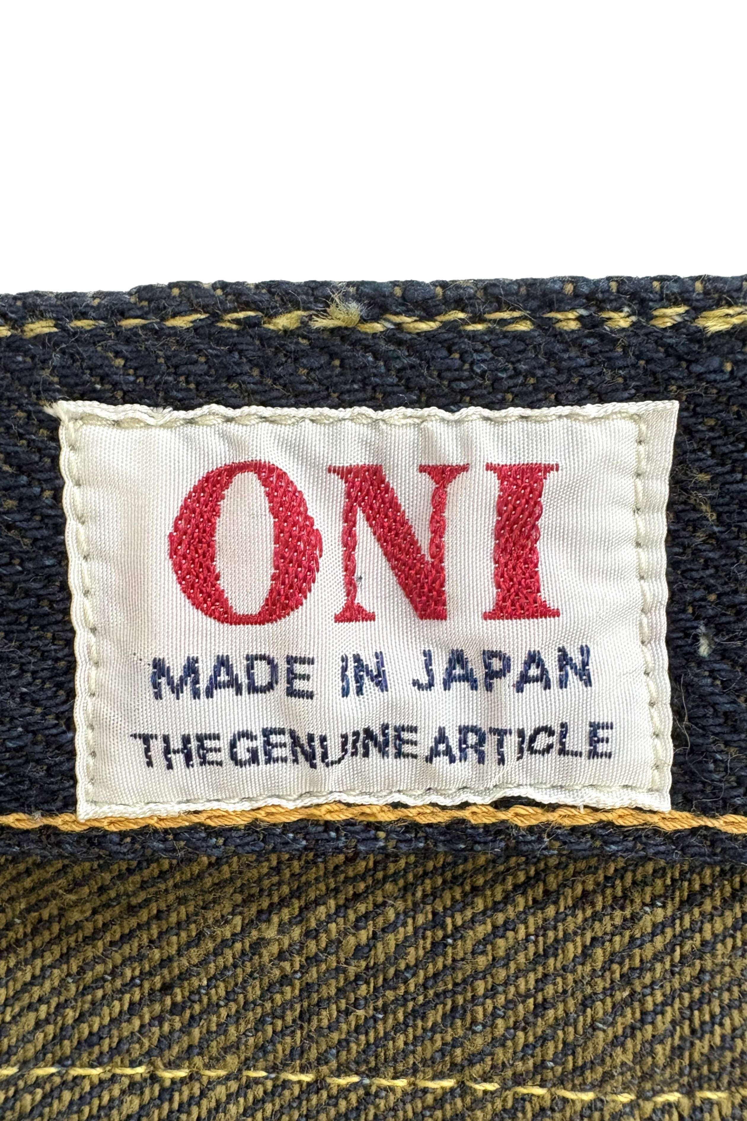 DENIMIO | ONI288ZR-OLV 20oz Secret Denim weft Olive Regular Straight