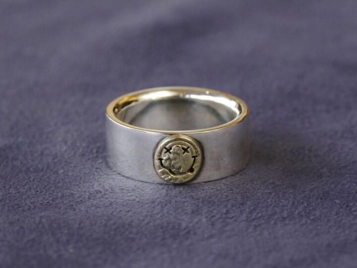 HYJK-209 Flat Silver Trip Ring,, medium image number 0