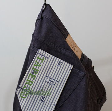 JB0411 10oz Dry Cotton Selvage Stretch Tapered (Purple),, small image number 0