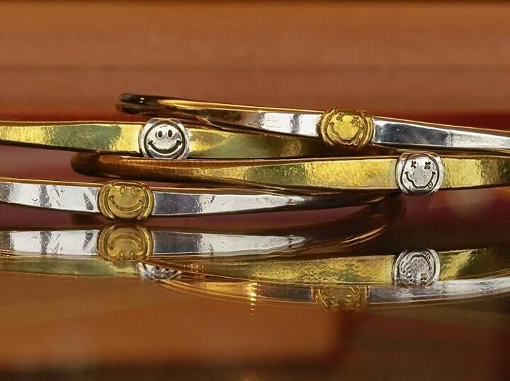 15AO-341 Hammerd Bangle -Brass Trip Smile-,, medium image number 7
