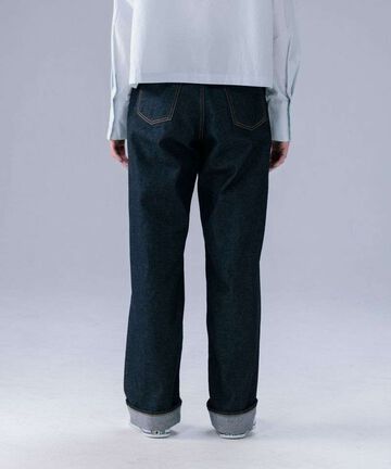 STJE1103 12OZ STRAIGHT JEANS【WOMEN'S】,INDIGO, small image number 2
