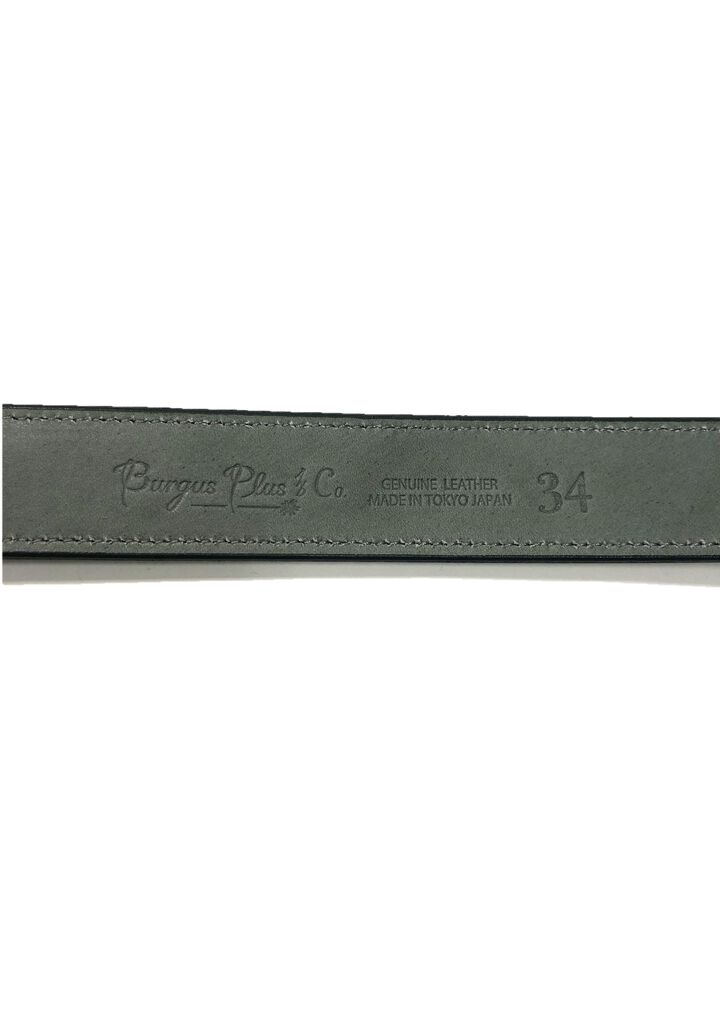 Burgus Plus BP15803 Single Double Roller 33mm Leather Belt (Beige, green),GREEN, medium image number 3