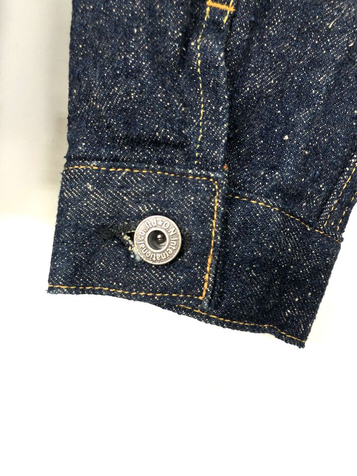 ONI02527P-CCD-Kabuki 15oz Crushed Concrete Denim Kabuki Selvedge TypeⅢ Jacket with handwarmer,, medium image number 5