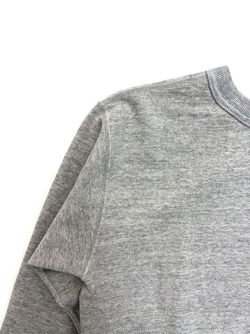 Lot 268 88/12 Heather 4-Needle Front V Crewneck Sweatshirt,GREEN, small image number 7