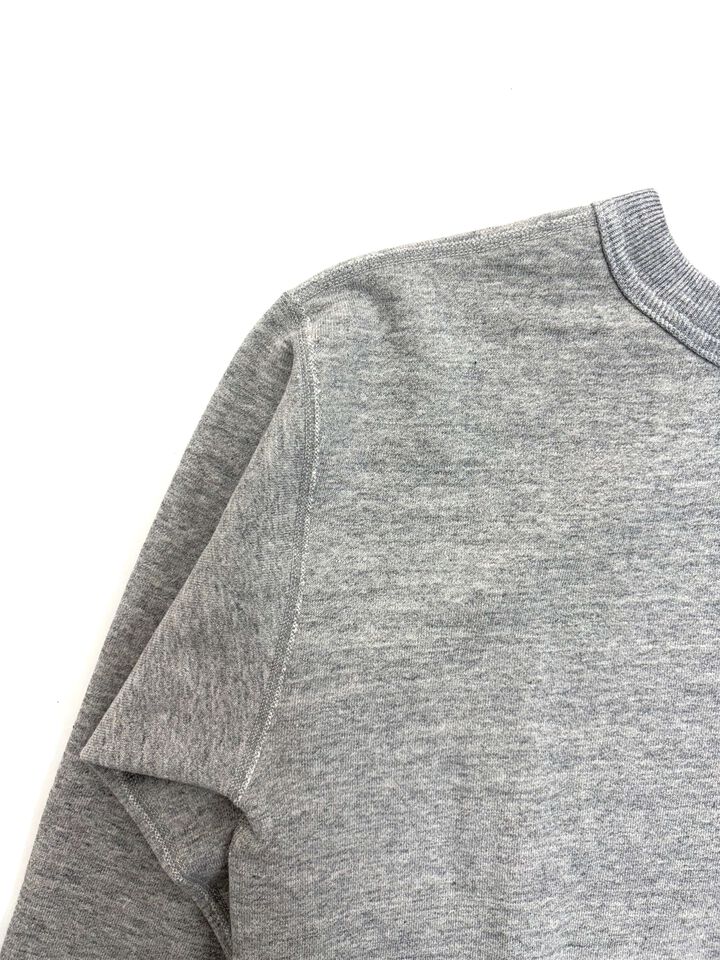 Lot 268 88/12 Heather 4-Needle Front V Crewneck Sweatshirt,GREEN, medium image number 7