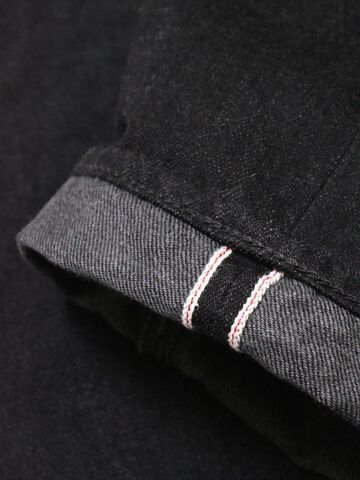 8074-1406 13.5oz 5 Pocket Selvedge Black Jeans Slim Fit,, small image number 8