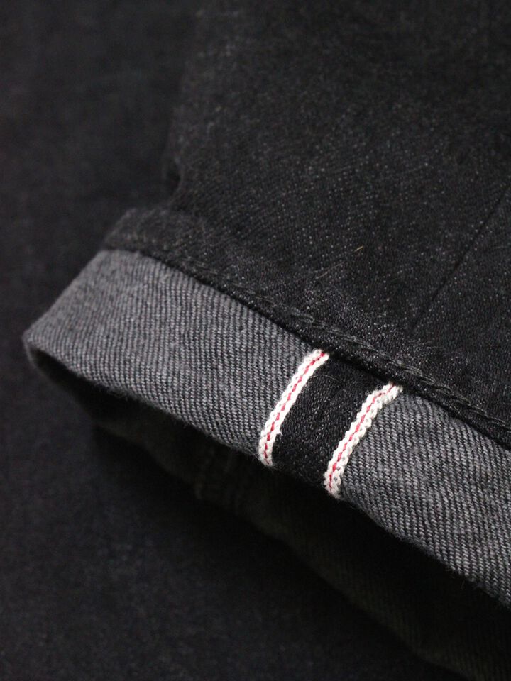 8074-1406 13.5oz 5 Pocket Selvedge Black Jeans Slim Fit,, medium image number 8